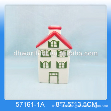 2016 ceramic christmas candy jars,christmas cookie jars in house shape